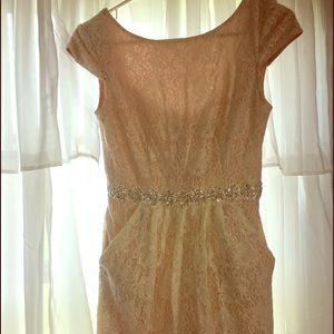 David's Bridal dress with pockets.