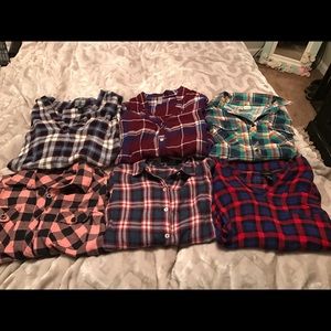 Bundle of 6 size small flannels