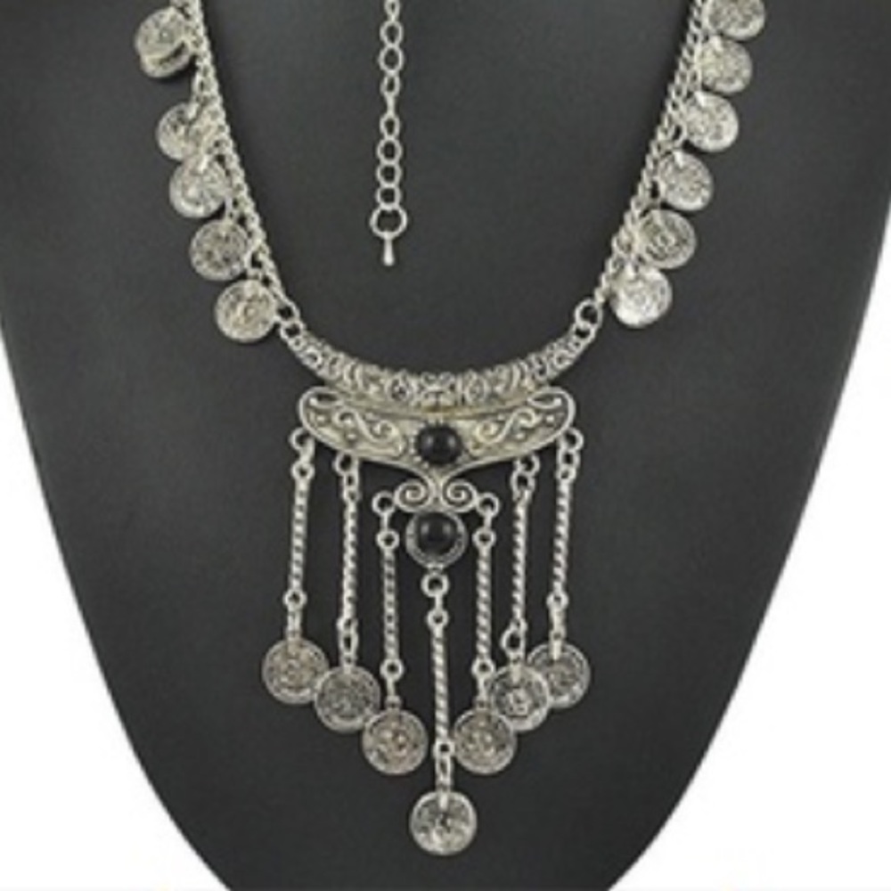 🌺 MID-LENGTH GYPSY NECKLACE▪️BLACK 🌺
