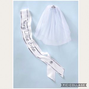 Bachelorette Sexy Little Bride Veil & Sash