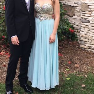 Light blue prom dress