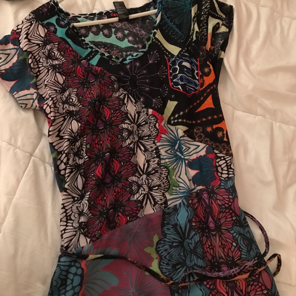 Mini Short-Sleeve Dress