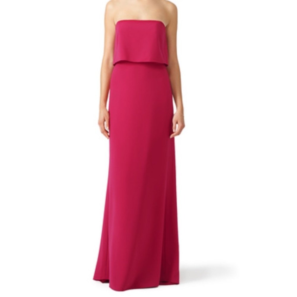 Halston Heritage pink dress