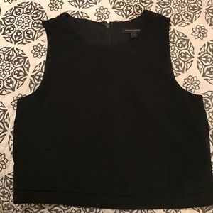Black classy crop top
