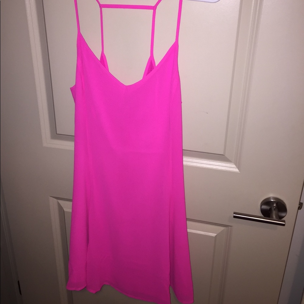 Hot pink dress