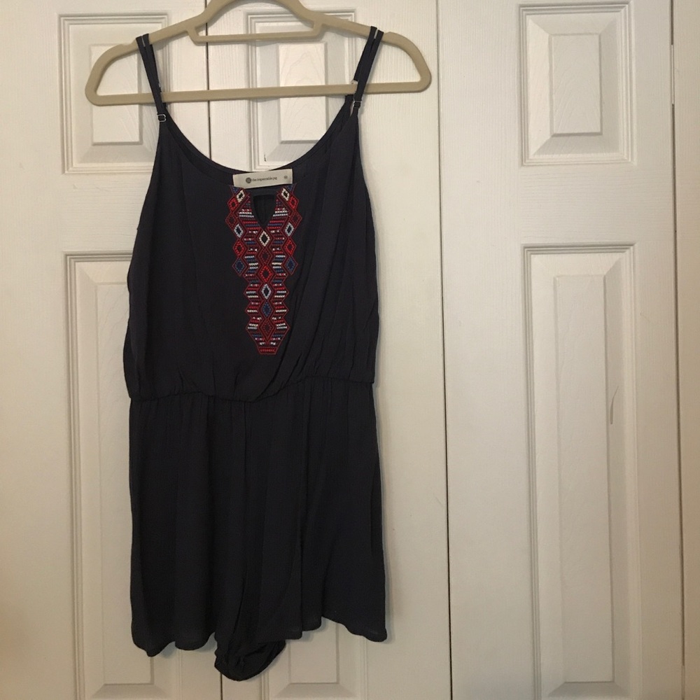 dark gray romper