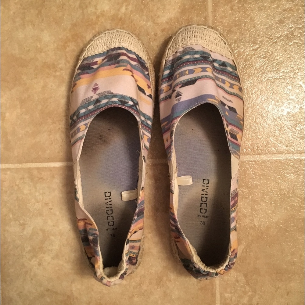 Aztec patterned flats