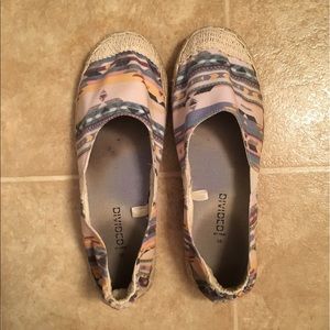 Aztec patterned flats