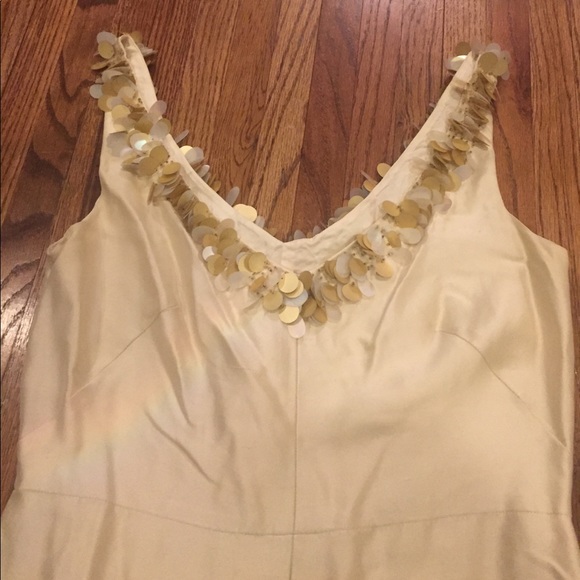 Canary Yellow Silk Banana Republic Dress (6) - Picture 2 of 3