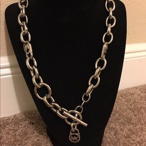 Michael Kors Link Necklace - Silvertone