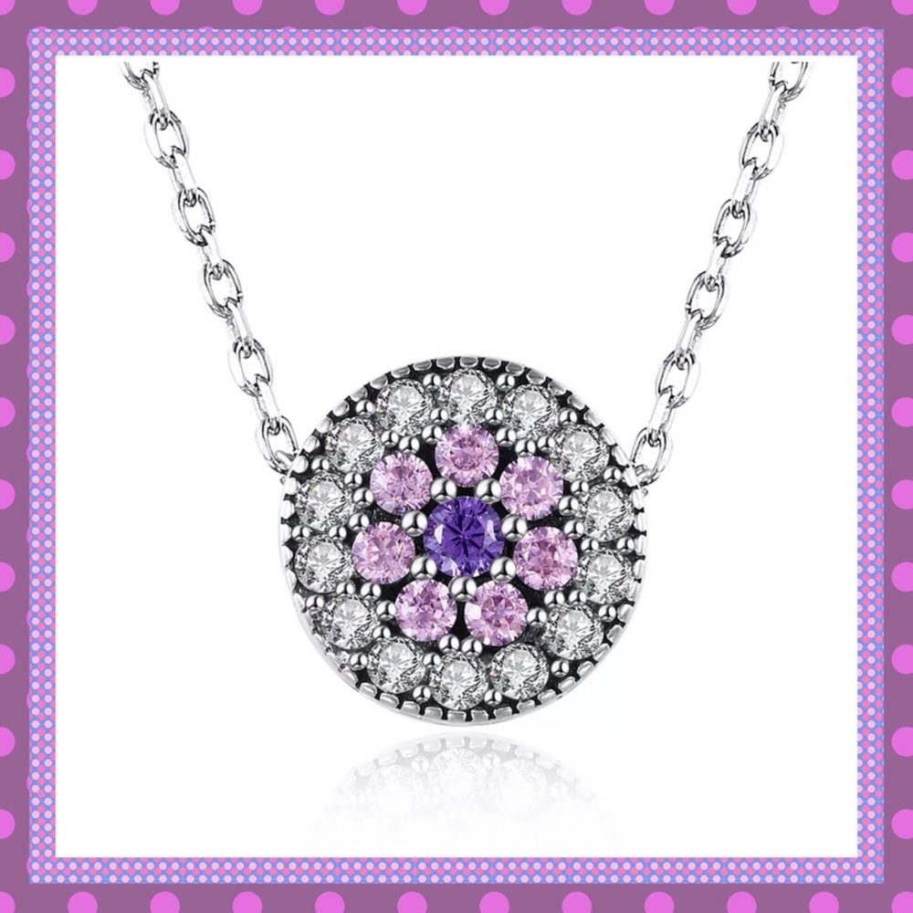 ๐GORGEOUS SS AAA Zircon Cluster Necklace๐ - Picture 1 of 5