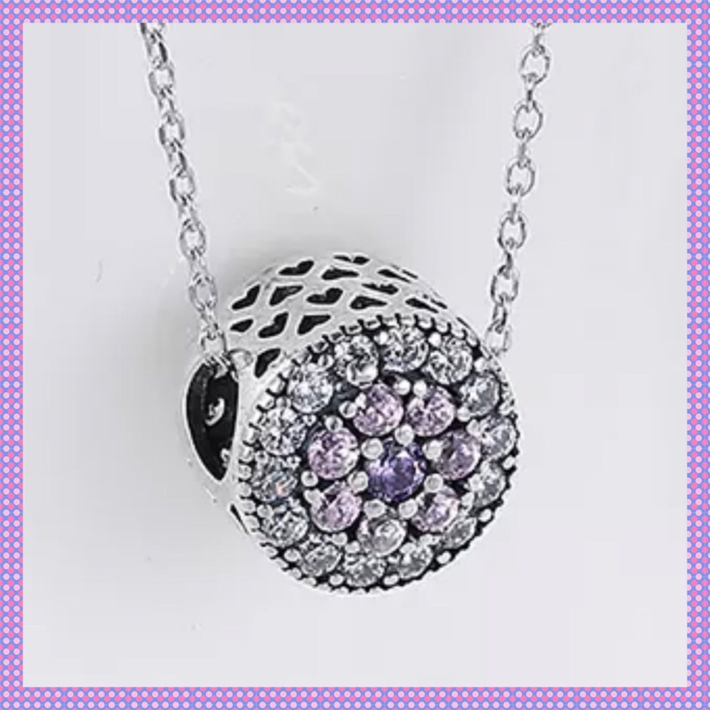 ๐GORGEOUS SS AAA Zircon Cluster Necklace๐ - Picture 3 of 5