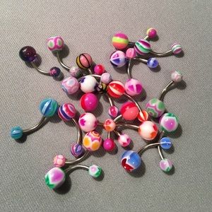 Lot of Belly Button Rings (Never Worn)