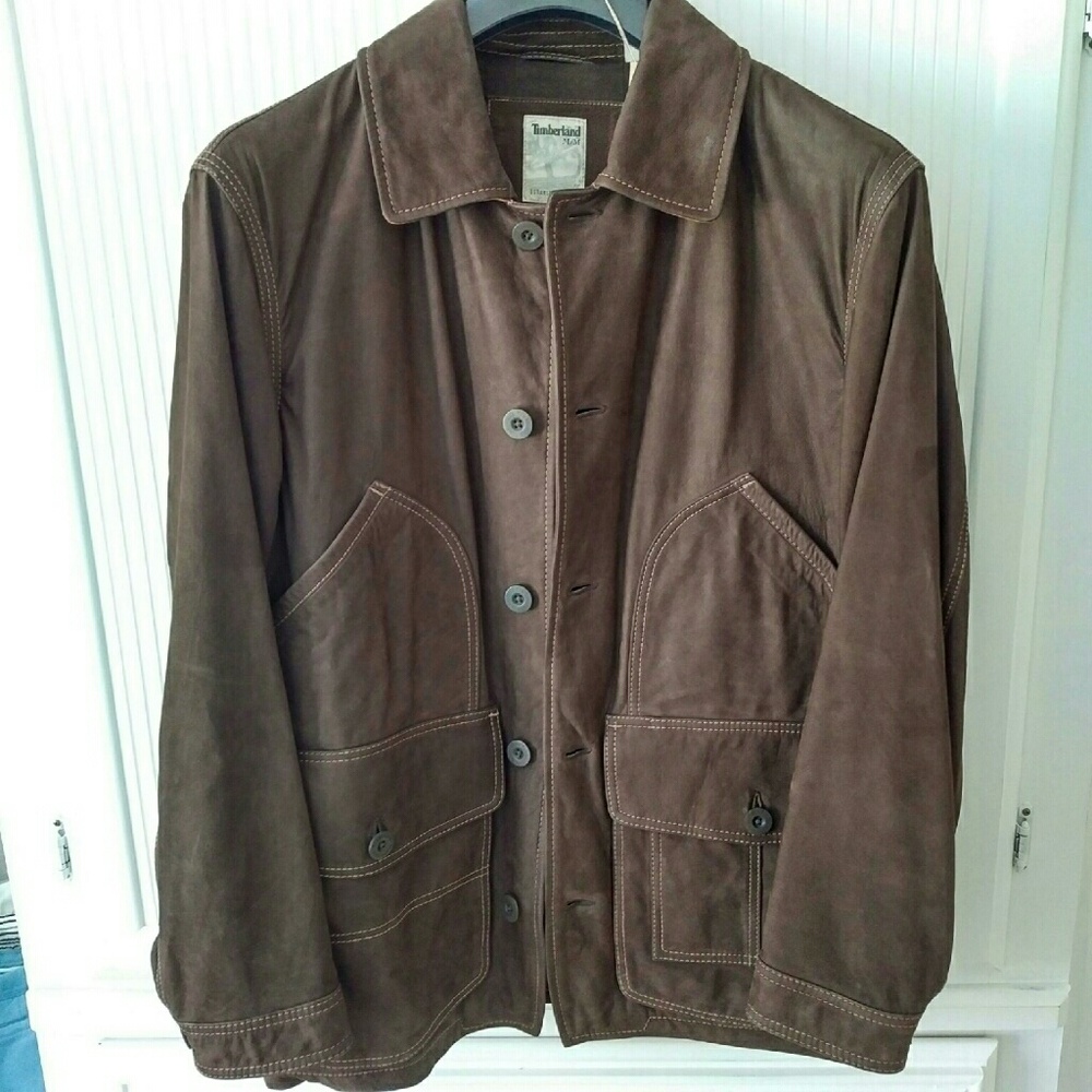 NWT Timberland Genuine Leather Coat