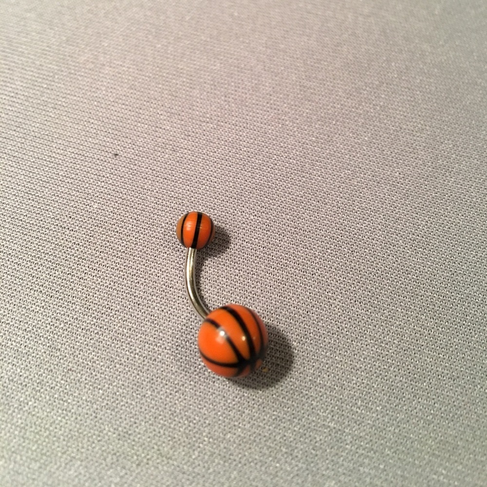 Basketball Belly Button Ring (Never Worn)