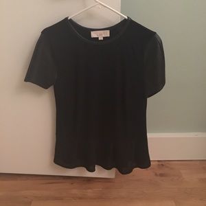 Peplum black Loft blouse