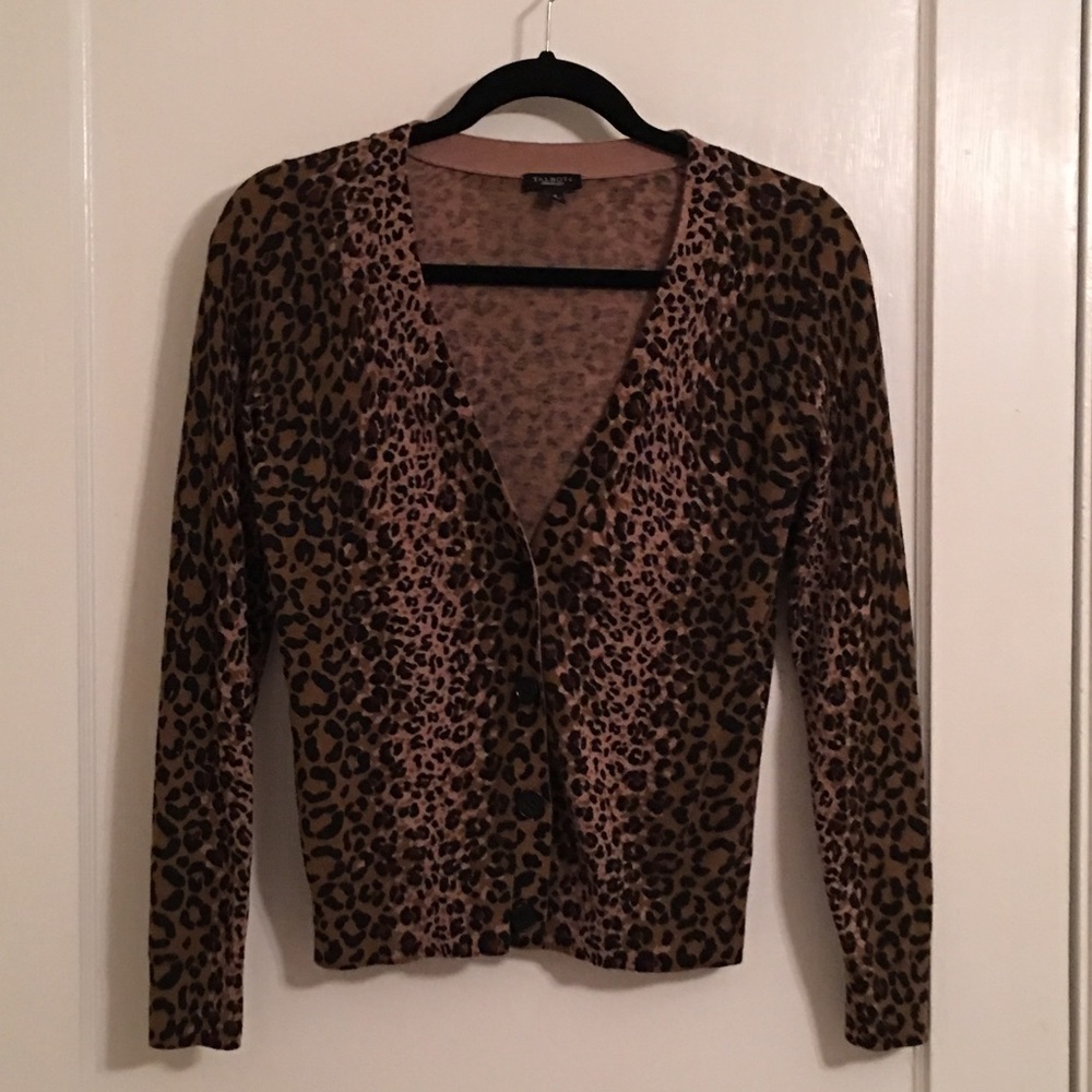 Talbots Cheetah Print Cardigan