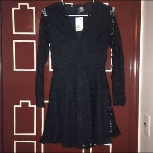 Lace Fit Flare Dress