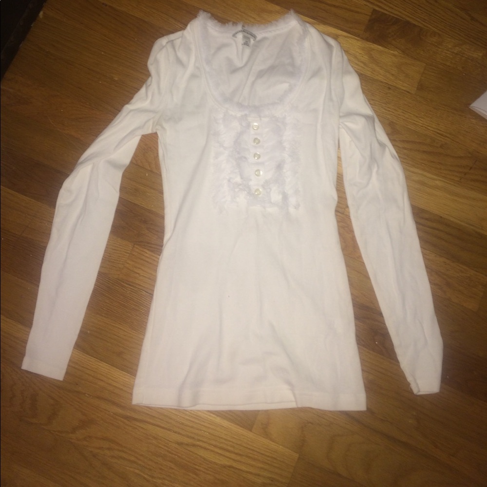Long sleeve white Banana shirt