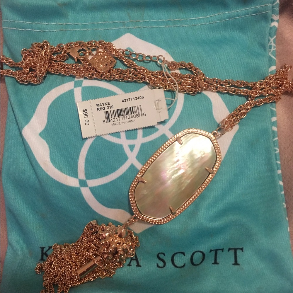 Kendra Scott rose gold rayne - brown Pearl