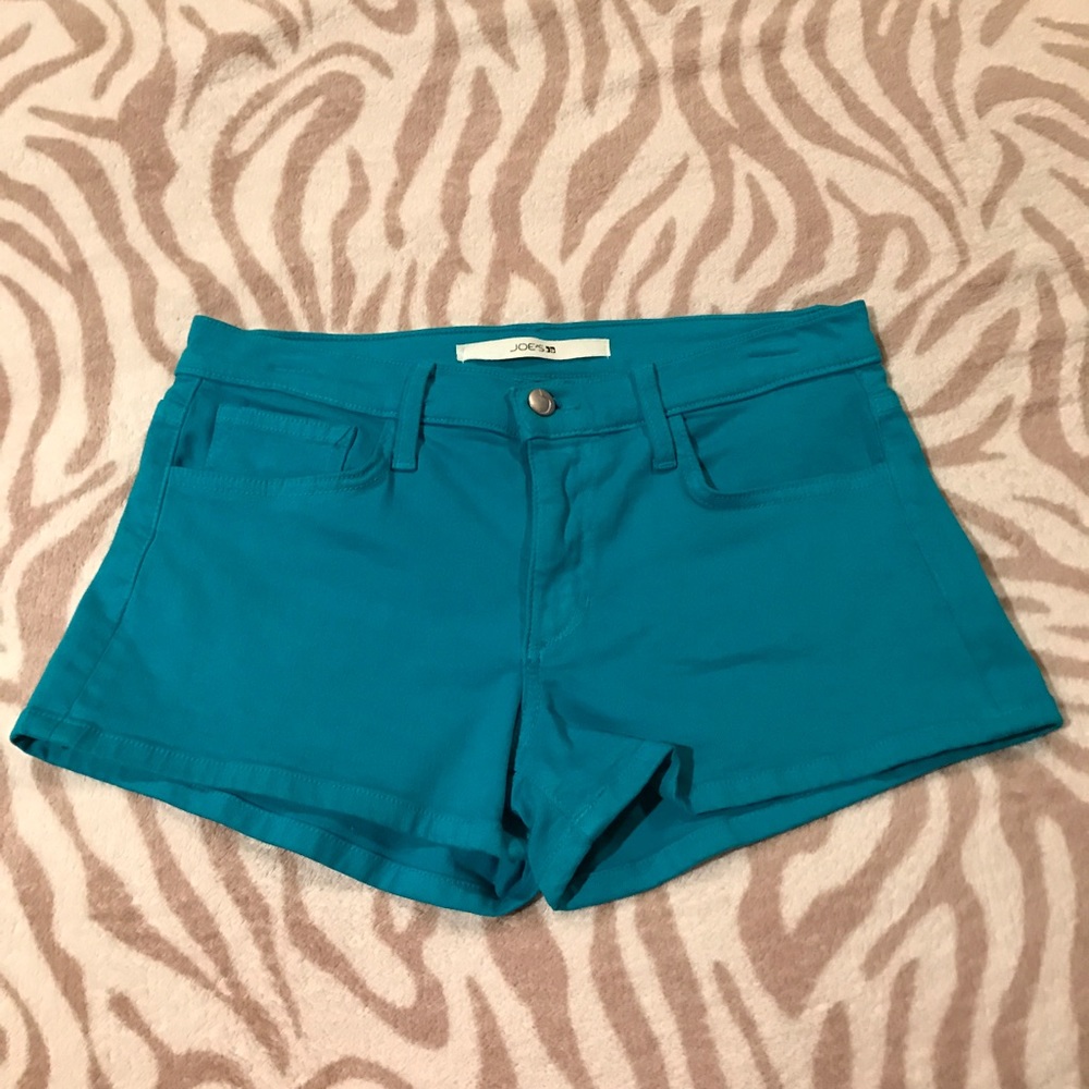 Joe's Jean teal jean short.
