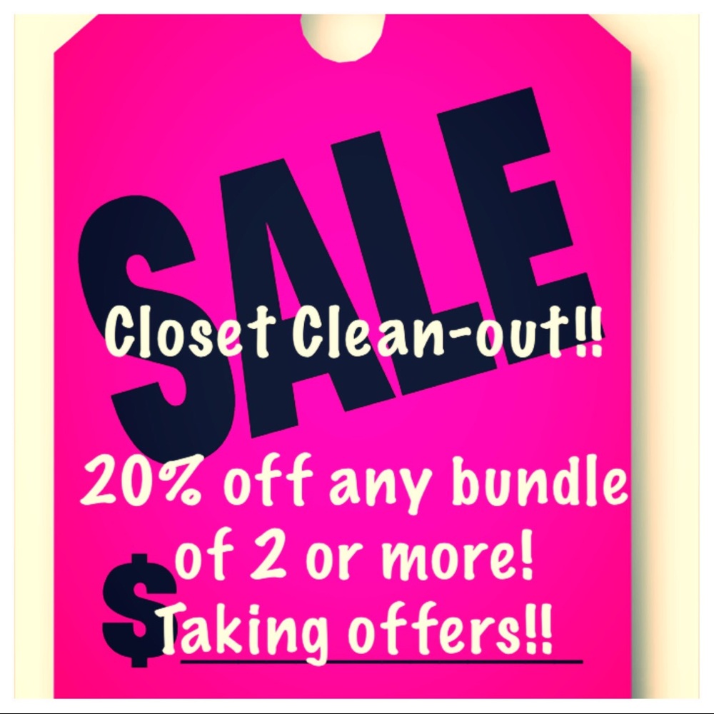Closet clean-out! Come and get it....PLEASE! 💋