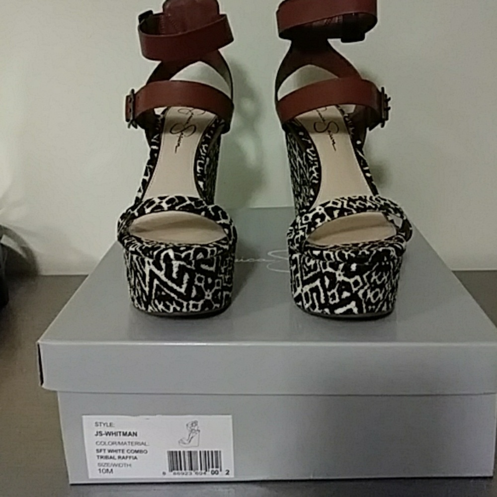 Tribal Raffia Wedge