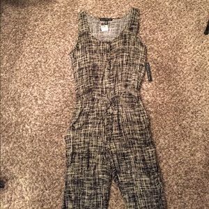 Black and Off White Jumpsuit NWT