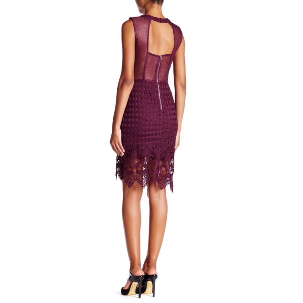Soieblu Diamond Crochet Knit Dress - Picture 2 of 5