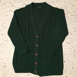 Green Boohoo Cardigan