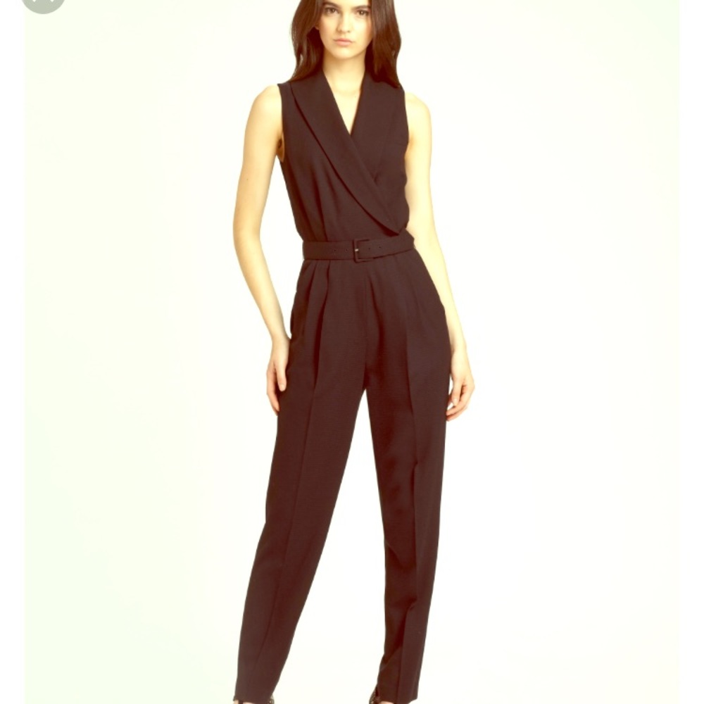 Rachel Zoe Black Belted Jumpsuit