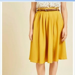 Marigold/ mustard yellow Modcloth Skirt