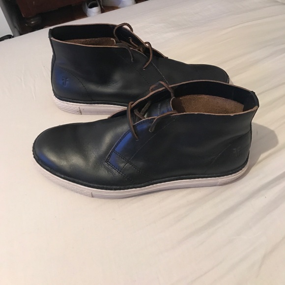Frye Chukka black leather