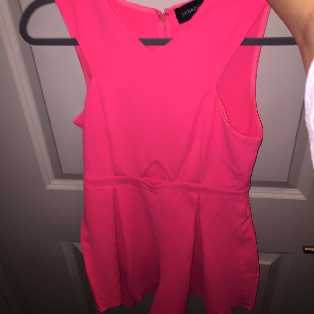 Hot pink romper