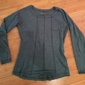 Prana teal long sleeve women's shirt XS