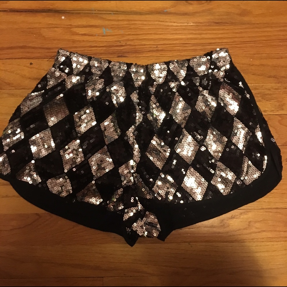 Diamond Sequin Shorts