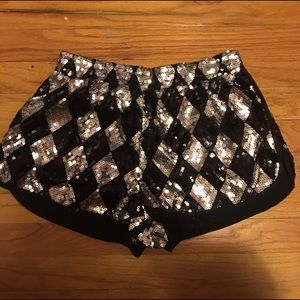 Diamond Sequin Shorts