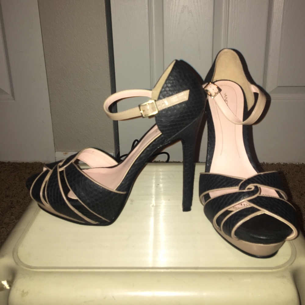 Open toe heels.