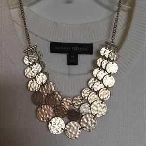 Gold statement necklace