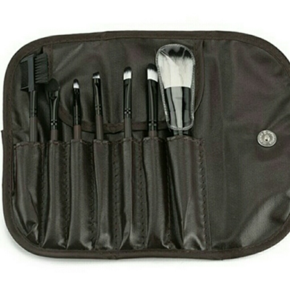 7 pc Brown Professional Makeup cosmetic brush set - Picture 2 of 2