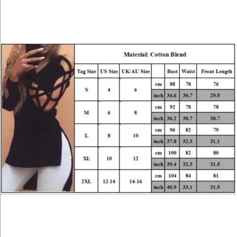 ☄️SALE☄️Sz L-XL  Casual Loose Sleeved Blouse - Picture 3 of 4