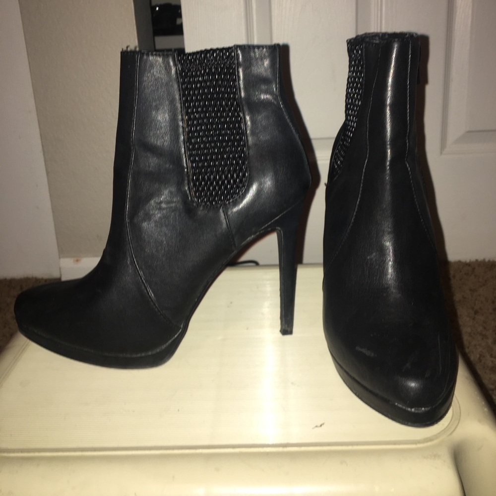Leather booties