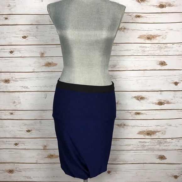 {T by Alexander Wang} Marled Jersey Twist Skirt - Picture 5 of 8