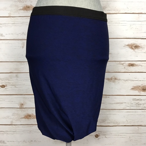 {T by Alexander Wang} Marled Jersey Twist Skirt - Picture 6 of 8