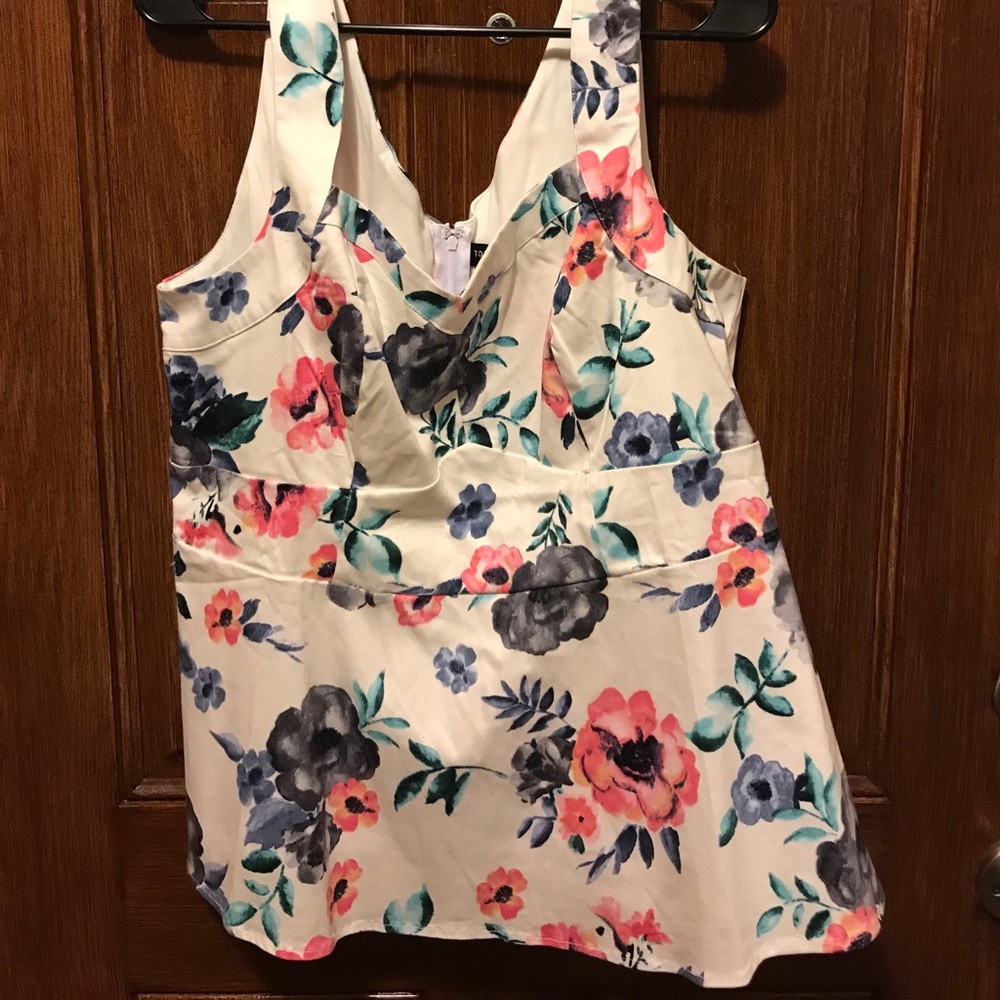 Peplum floral top