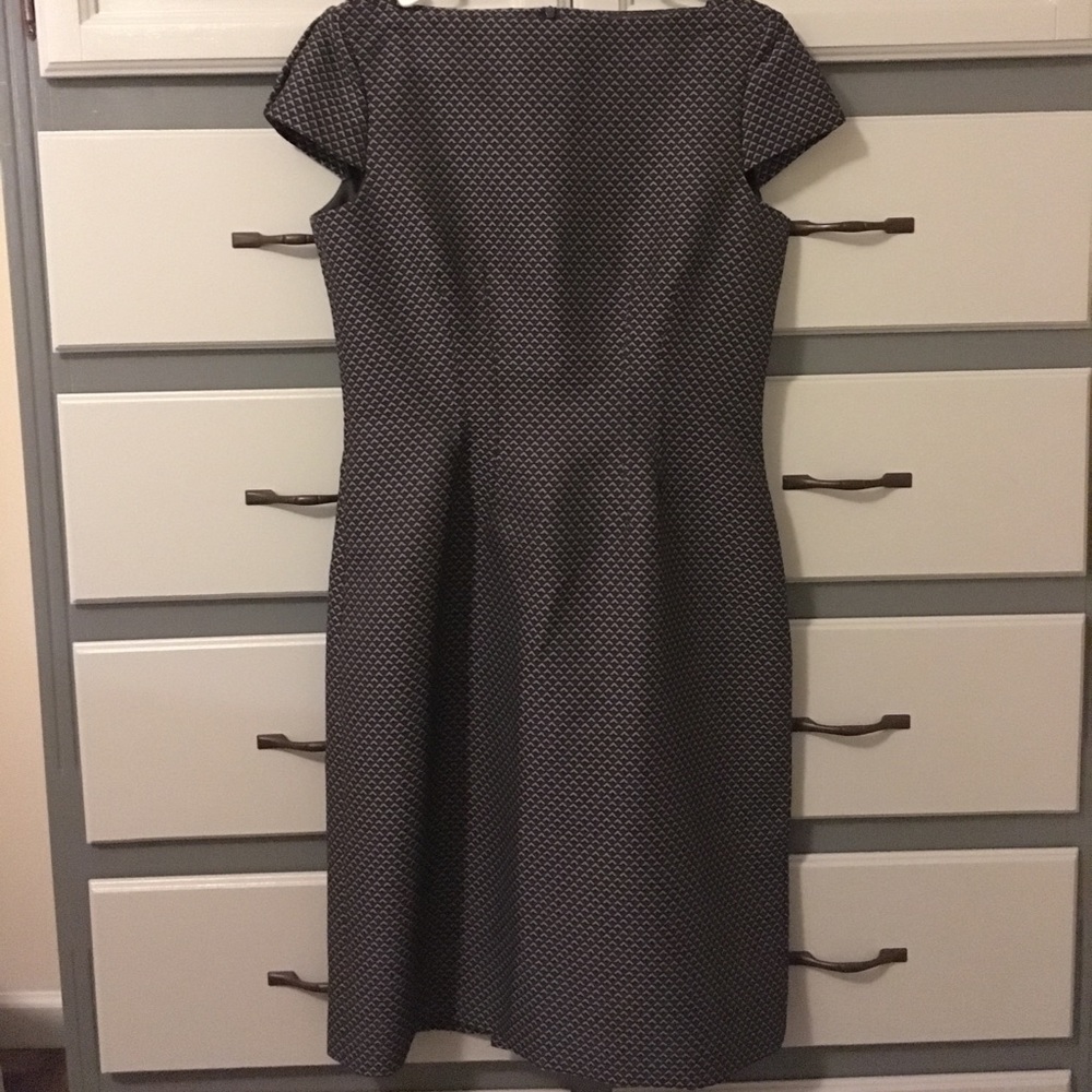 Italian Zanella dress w/ Mad Men geometric print