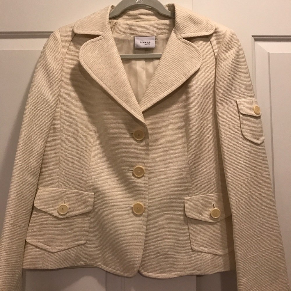 NWOT Akris Punto Cream Blazer