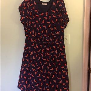 Modcloth Dinosaur Dress! Worn once. Size 2X.