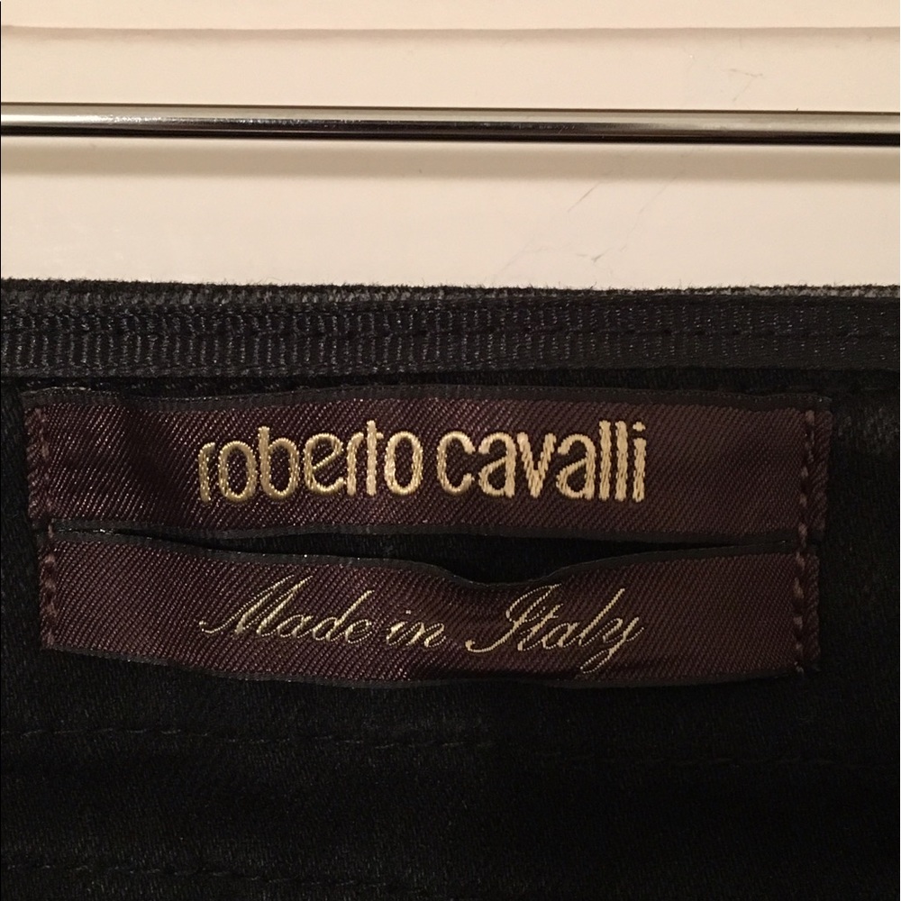 Roberto Cavalli black jeans European size 42 - Picture 3 of 6