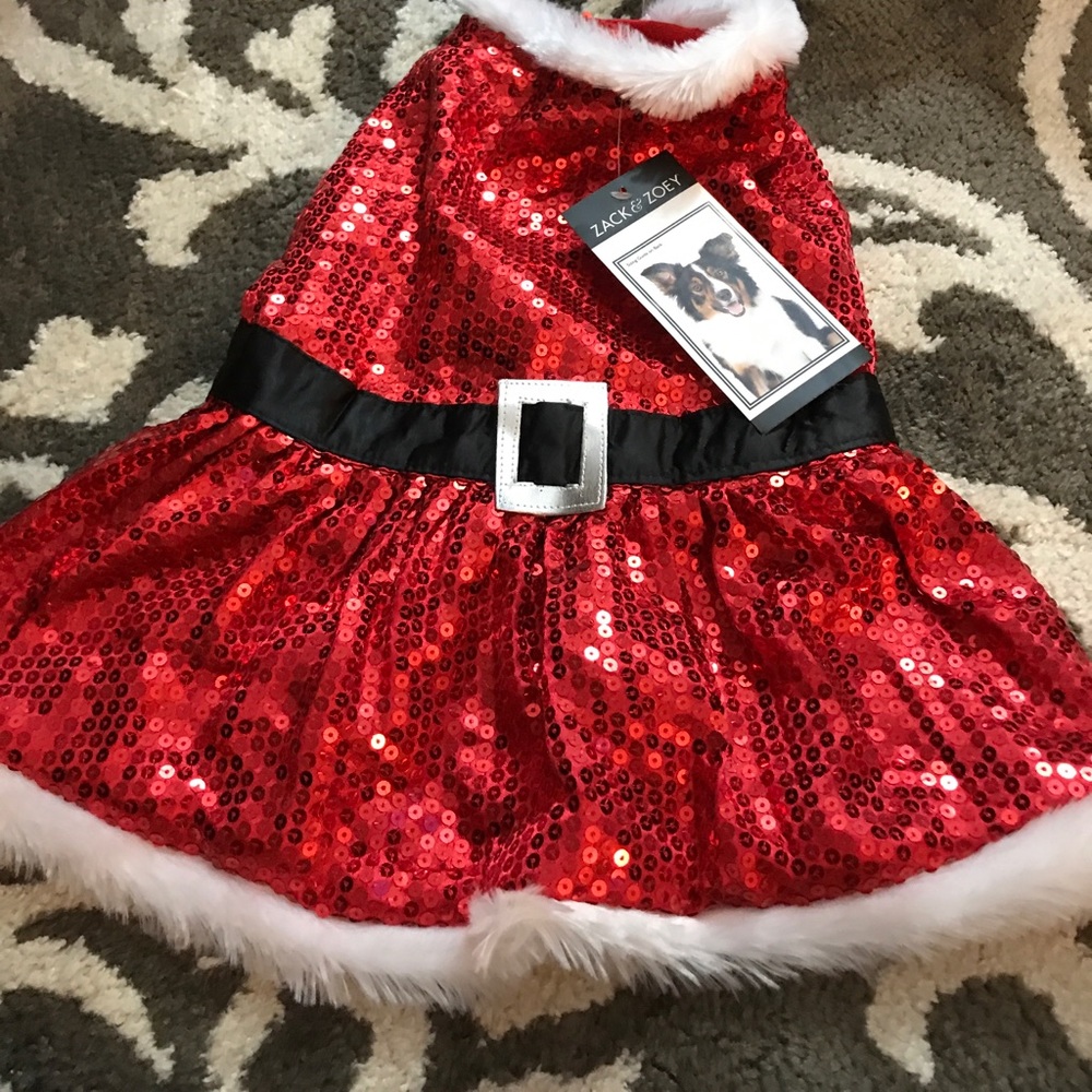 NWT mrs claus costume for dog szM